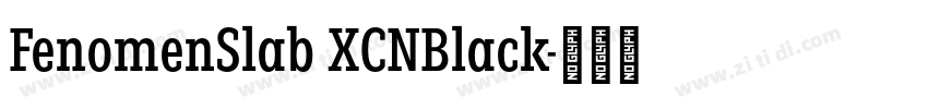 FenomenSlab XCNBlack字体转换